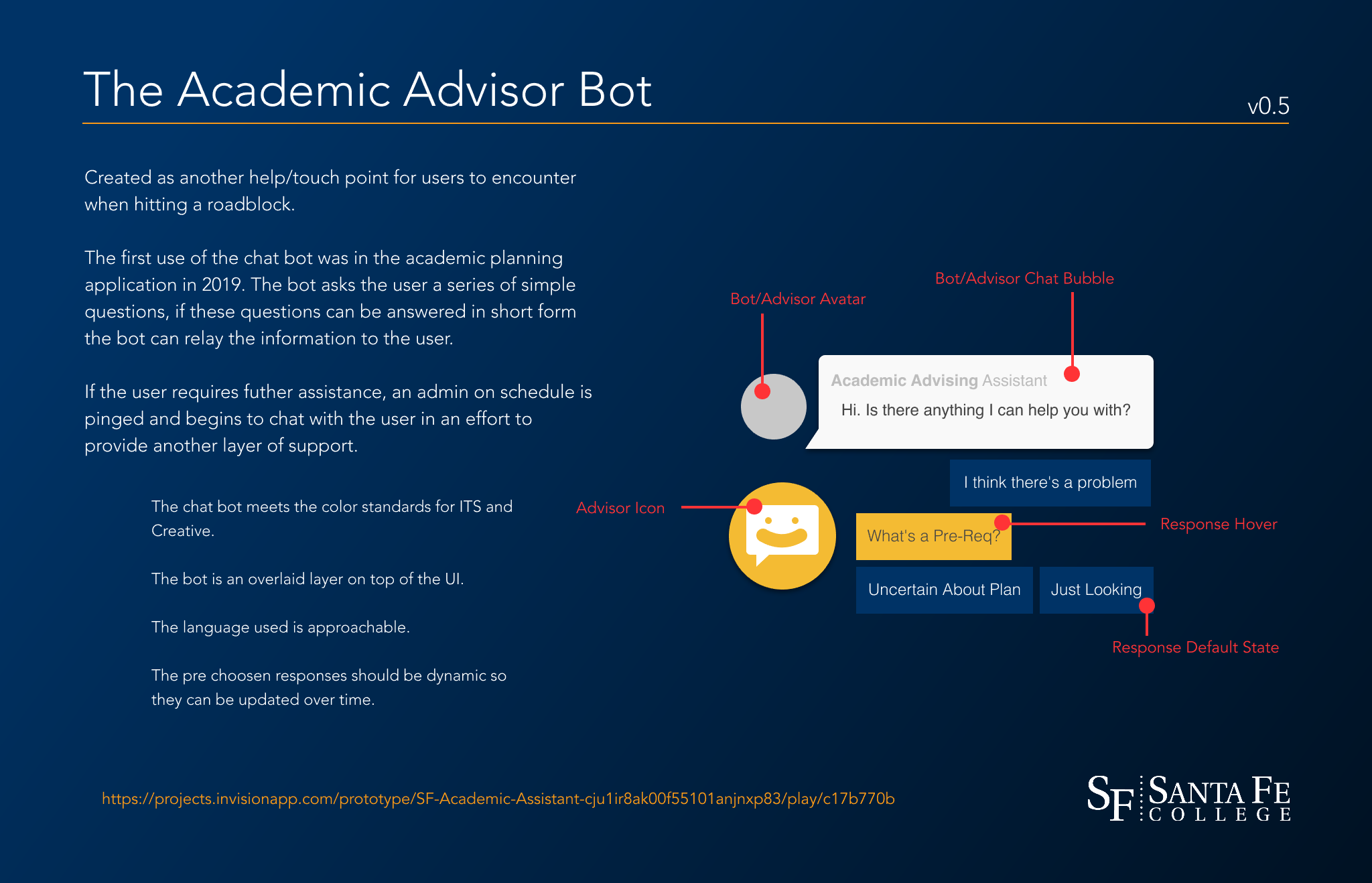 Outline of the Advisor Chat Bot